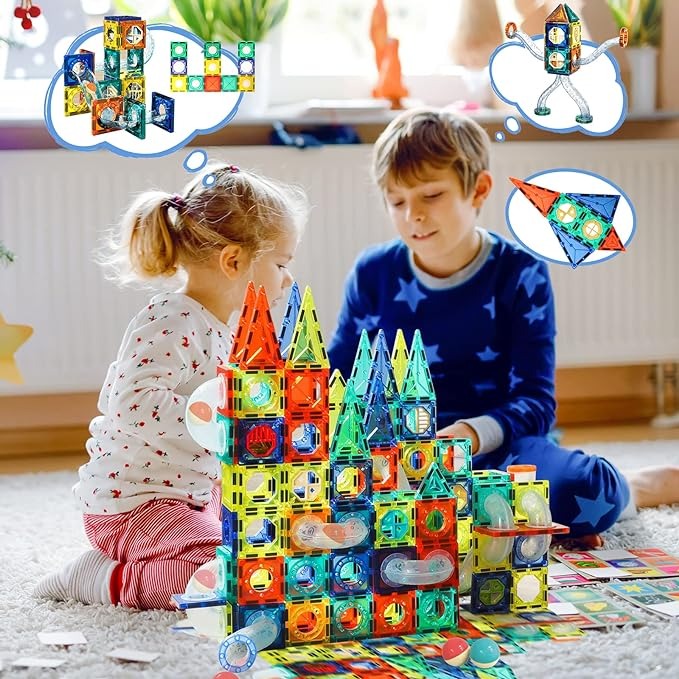 Magnetic Building Blocks (168pcs)