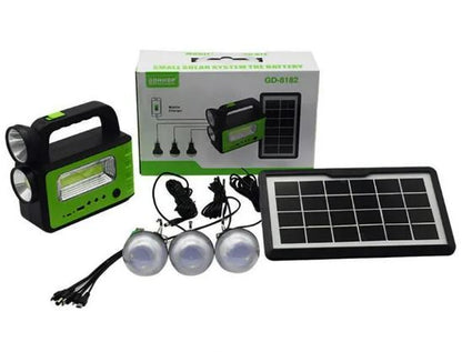 Solar Power Bank Flashlight System