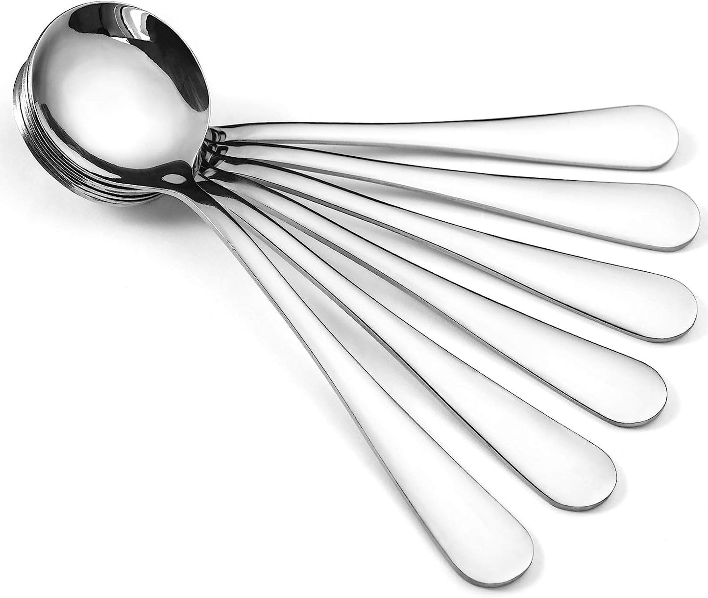 Stainless Steel Soup Spoon Set (6 pcs)