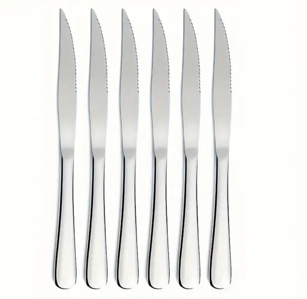 Stainless Steel Steak Knife Set (6 pcs)