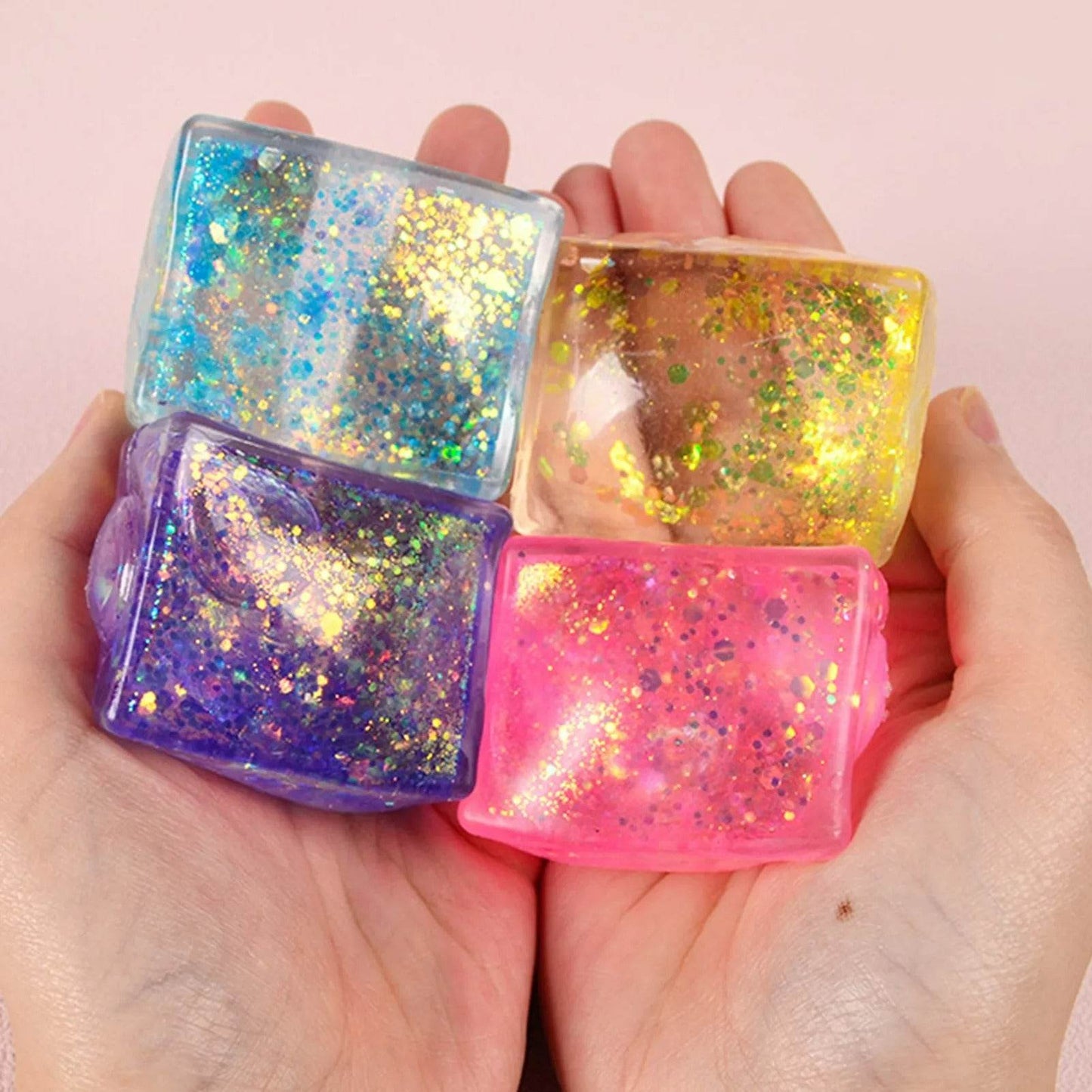 Silky Soft Sensory Ice Cube Squeeze Toy (Each) - DMC Wholesale