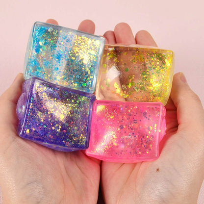 Silky Soft Sensory Ice Cube Squeeze Toy (Each) - DMC Wholesale
