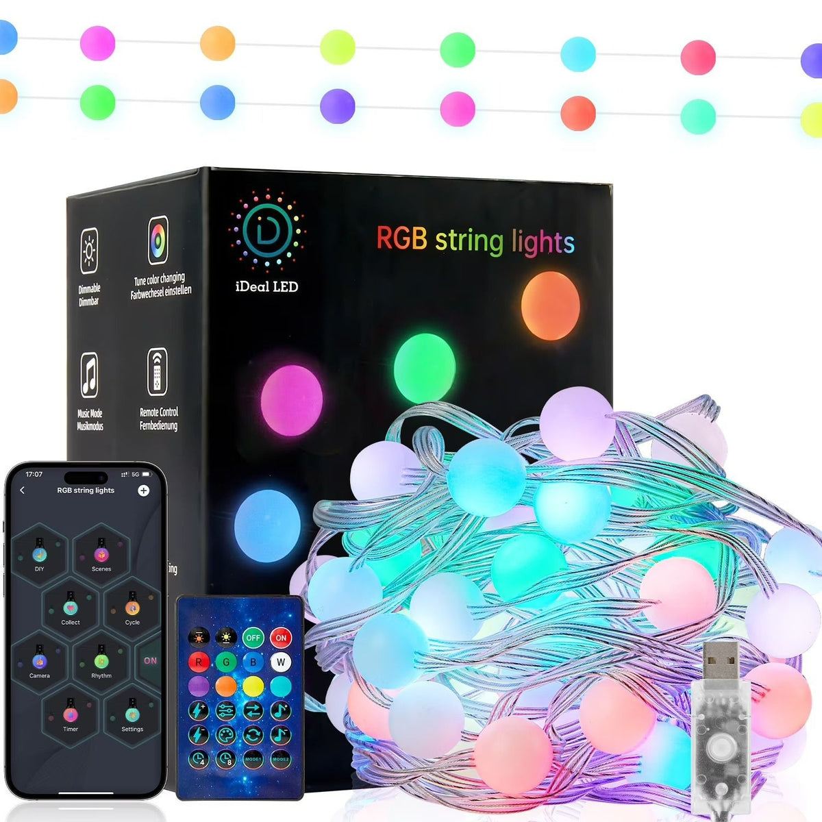 Stringmagic Interactive Led String Light Smart RGB String Lights (App And Remote Control) – DMC Wholesale