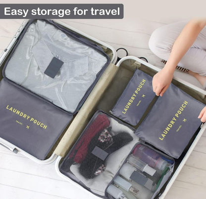 Laundry Travel Organiser Set (6 pcs)