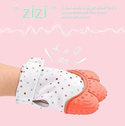 Gummy Glove Teething Mitten Bear Claw Design