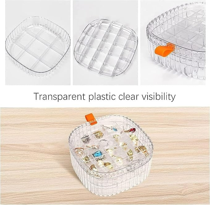 Transparent Jewellery Tray Organiser (3 Layers)