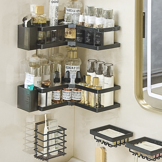 Stainless Steel Partitioned Shower Rack (7 pcs)