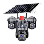 Triple Lens Camera 4G Solar Security PTZ Camera