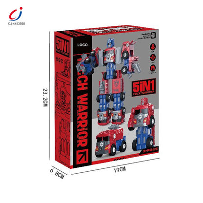 5 in 1 Diy Deformation Model Car