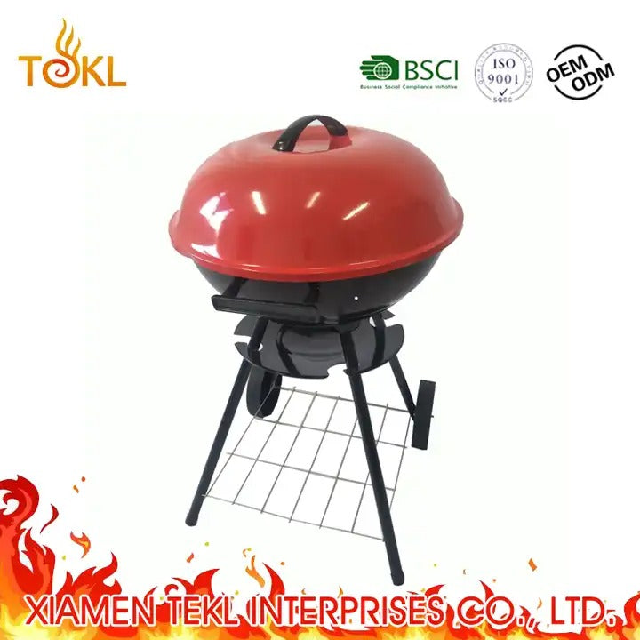 17" Portable Kettle Charcoal Barbecue Grill