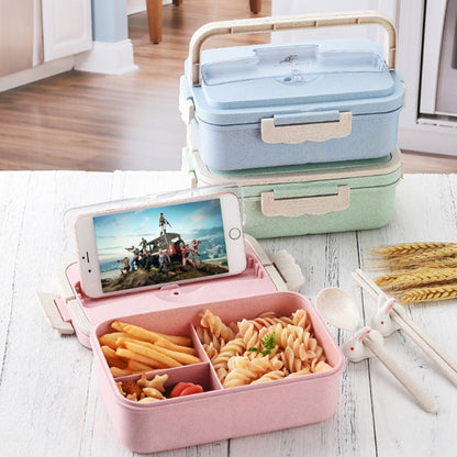 Microwavable Lunch Box Container with Cutlery