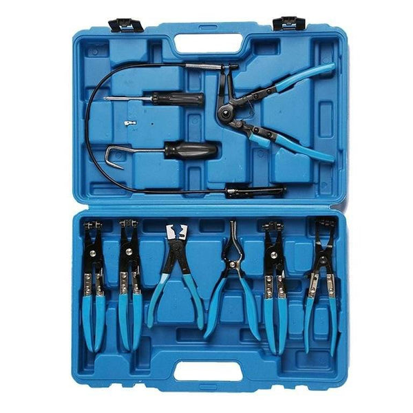 Wire Long Reach Hose Clamp Pliers Set - 9 Piece