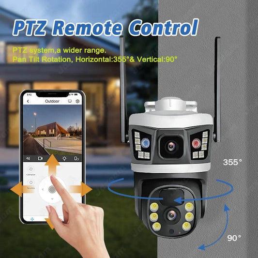4K 4G SIM Card Dual Lens Solar Camera (V380 Pro) - DMC Wholesale