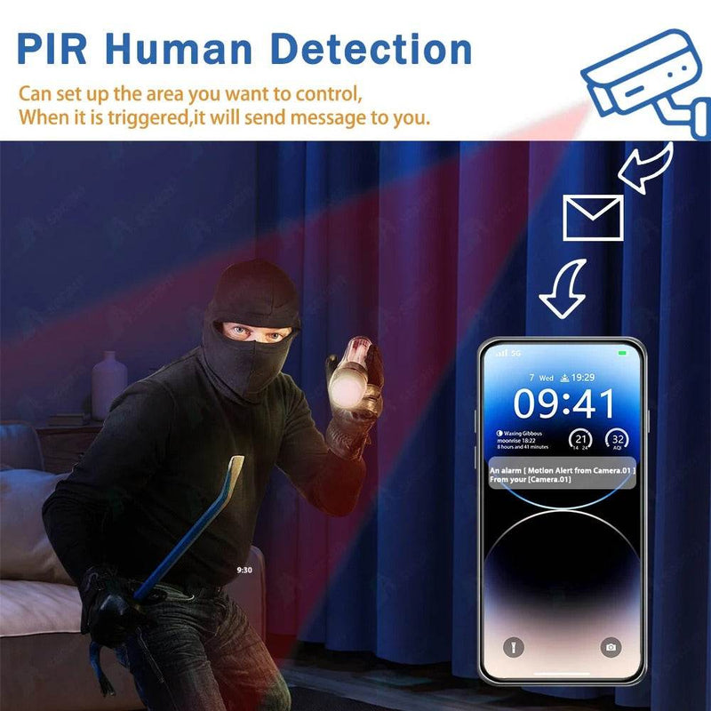 4K 4G SIM Card Dual Lens Solar Camera (V380 Pro)