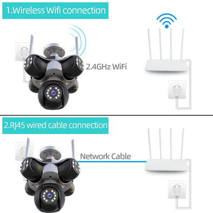 25MP Outdoor Five Lens 720 ° Rotating PTZ Camera