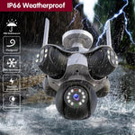 25MP Outdoor Five Lens 720 ° Rotating PTZ Camera