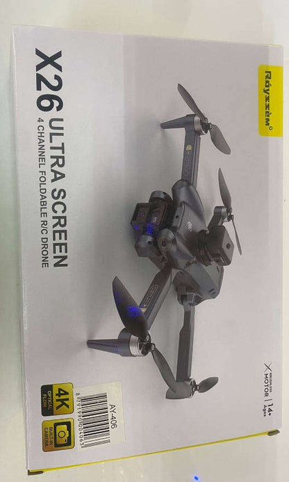 X26 Ultra Screen 4-Channel Foldable RC Drone with 4.3 inch Screen