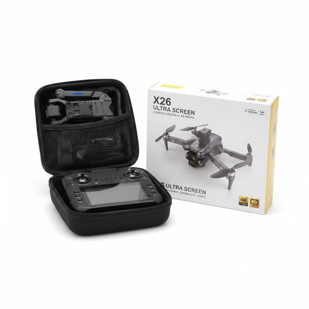 X26 Ultra Screen 4-Channel Foldable RC Drone with 4.3 inch Screen
