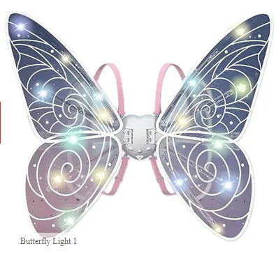 Electric Fairy Wings with LED Lights (Butterfly)