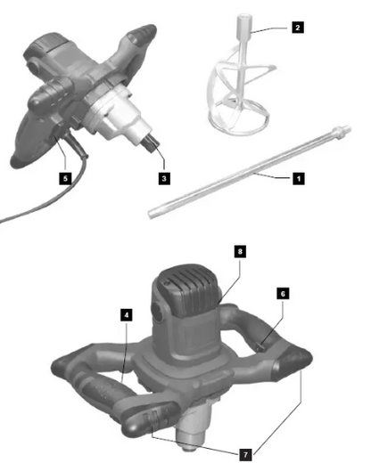 Electric Paddle Mixer (1200W)