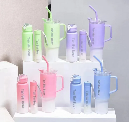 3in1 Plastic Water Bottle Set