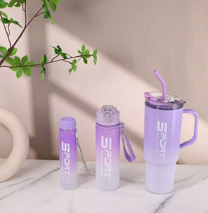 3in1 Plastic Water Bottle Set