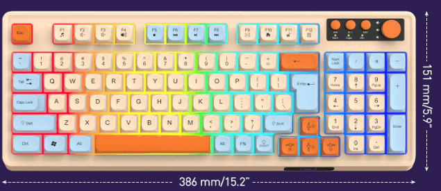 Music Adjusting Wired Keyboard