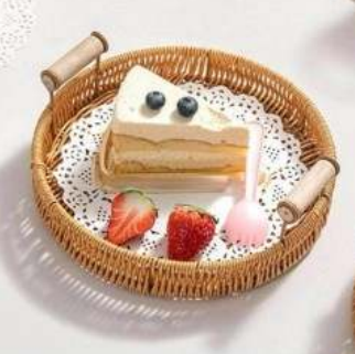 Elegant Round Bamboo Tray Set (3 pcs)