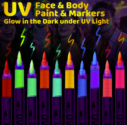 Glow In The Dark UV Light Pens (10 pcs)