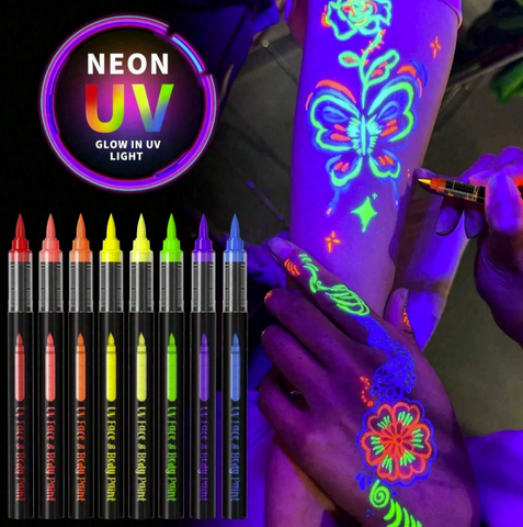 Glow In The Dark UV Light Pens (10 pcs)