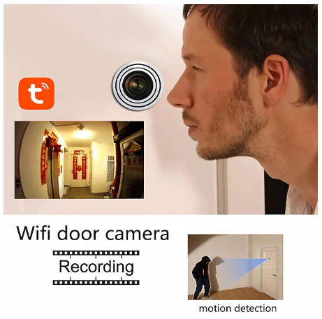 Mini Wifi Door Eye Hole IP Security Camera