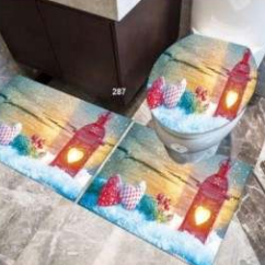 Bathroom Mat Set (3D)(3 pcs)(Christmas)