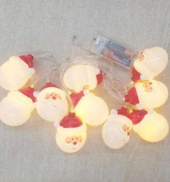 Santa Battery Operated String Lights (10L)(2M)