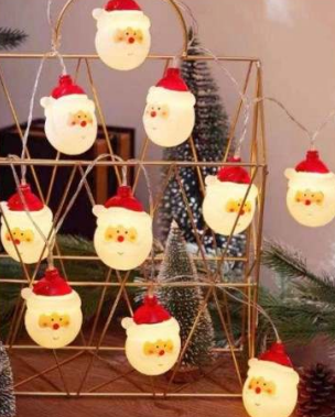 Santa Battery Operated String Lights (10L)(2M)