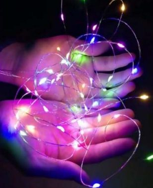 Solar Powered String Lights (100L)(12m)(Coper Wire) (Multi-Colour)