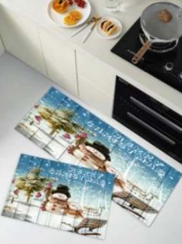 Kitchen Mat Set (3D)(2 pcs)(Christmas)