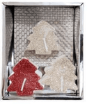 Mini Christmas Unscented Tealights Set 4 (4 pcs)(10x12x4cm)