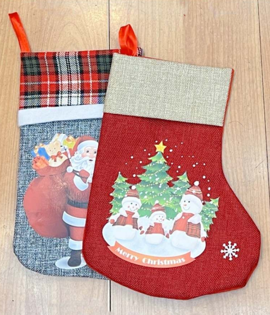 Medium Modern Christmas Stockings (12 pcs)