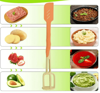 Masher, Slicer and Cutter Set (3pcs)