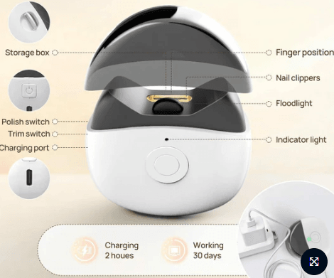 Automatic Electric Nail Clipper and Trimmer For Elderly And Children