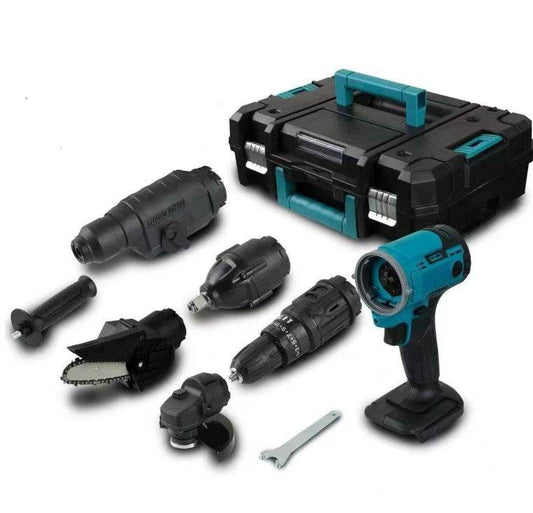 Cordless Multi-Head Power Tool Attachment (6pcs)(2 x 68V Batteries) - DMC Wholesale