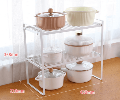 Multifunctional Steel Rack (2 Tier) - DMC Wholesale