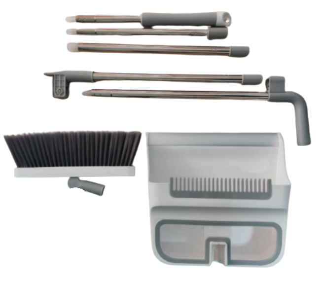 Realida Acrylic Panes Foldable Broom and Dustpan Set