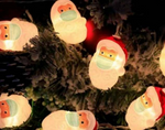Santa With Mask Battery Operated String Lights (10L)(2M)