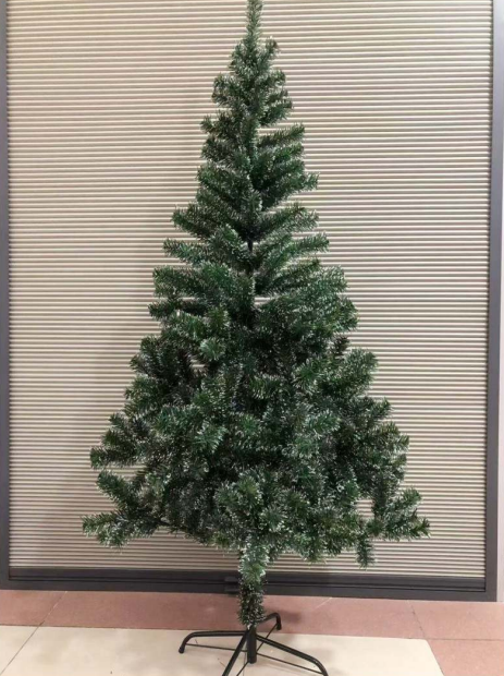 Green Artificial Christmas Tree With Frosted Tips (180cm)