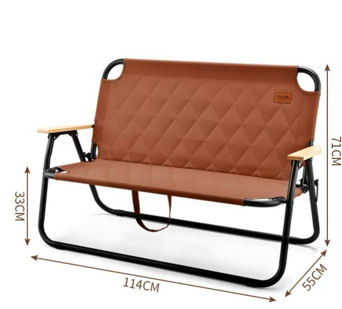 Double Padded Folding Camping Chair