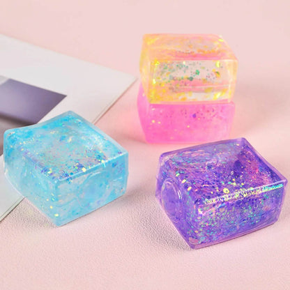 Silky Soft Sensory Ice Cube Squeeze Toy (Each) - DMC Wholesale