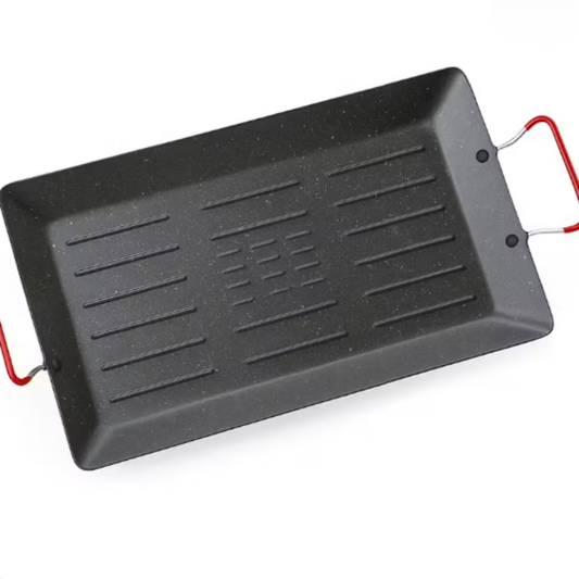 Large Non-Stick Metal Grill Pan (42x27cm)
