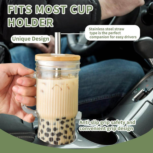 Ribbed Glass Tumbler (720ml)(Each) - DMC Wholesale