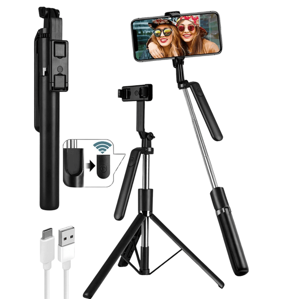 Virtual Vlogging Selfie Stick With Tripod